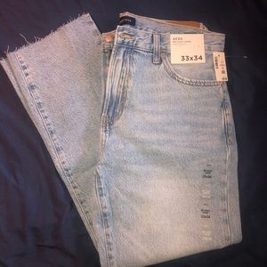 Aero Men’s 33 X 34 Relaxed Taper medium wash jeans